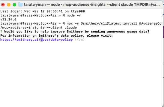 NODE INSTALLATION MCP 2