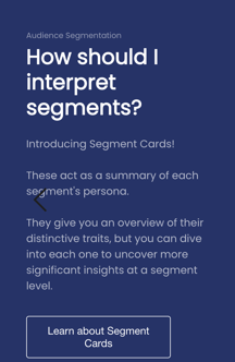 Learn about Segment Cards